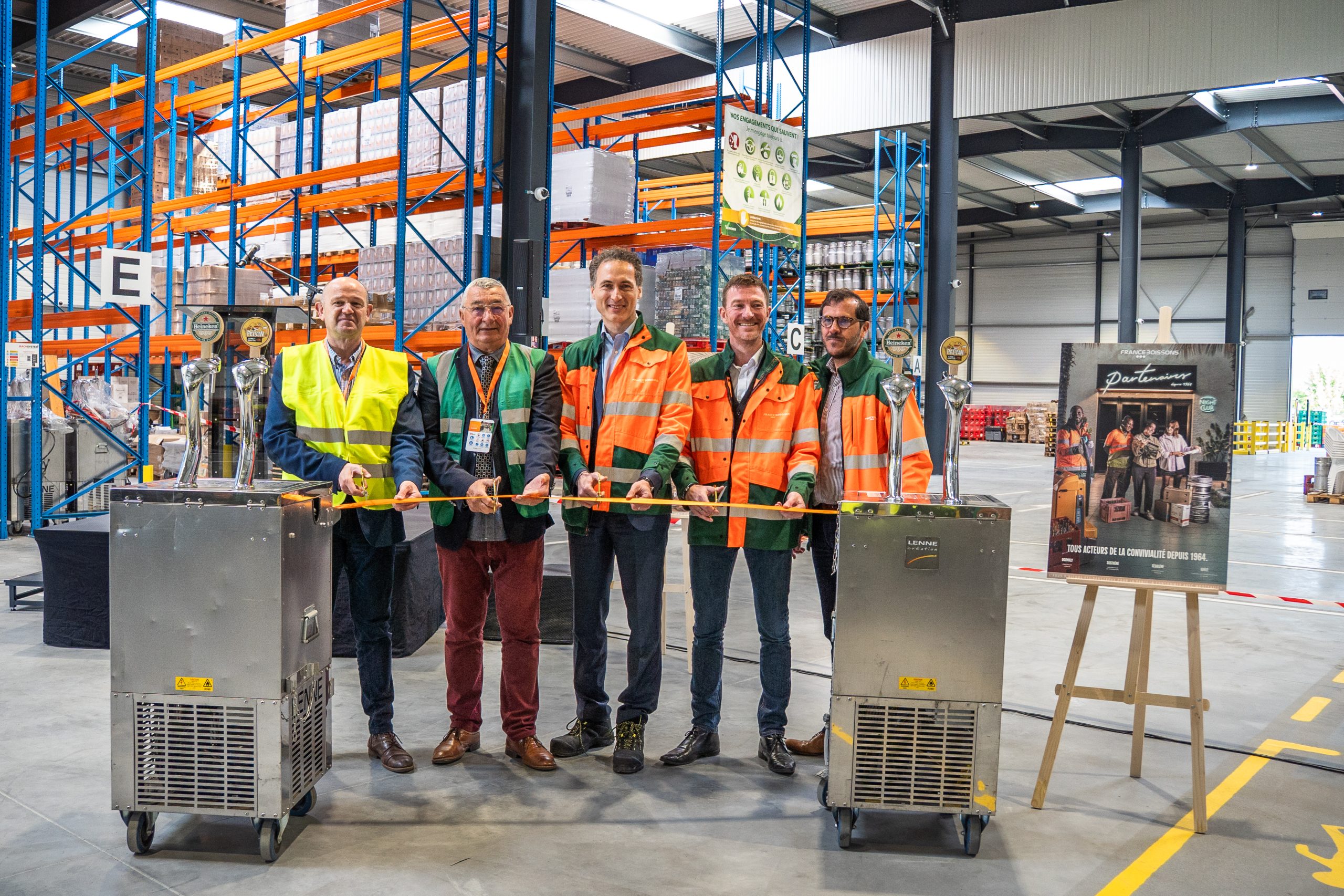 Inauguration du nouveau site logistique France Boissons à Saint Amand.