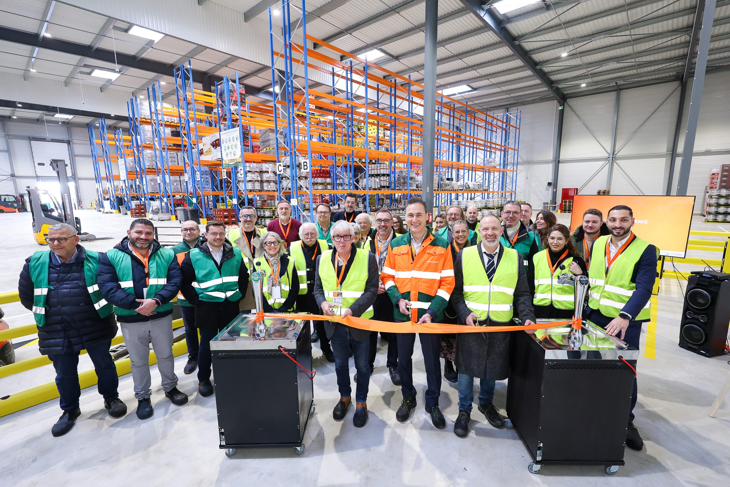 Inauguration du nouveau site France Boissons à Breuil-le-Sec